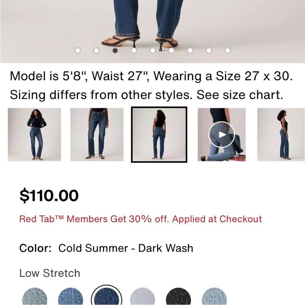 Levi’s 501 Curve Love Jeans W24xL32 - Picture 3 of 8